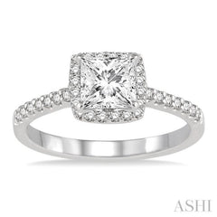 1/4 Ctw Diamond Semi-mount Engagement Ring in 14K White Gold 1/4 Ctw Diamond Semi-mount Engagement Ring in 14K White Gold