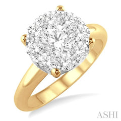 2 Ctw Lovebright Round Cut Diamond Ring in 14K Yellow and White Gold 2 Ctw Lovebright Round Cut Diamond Ring in 14K Yellow and White Gold