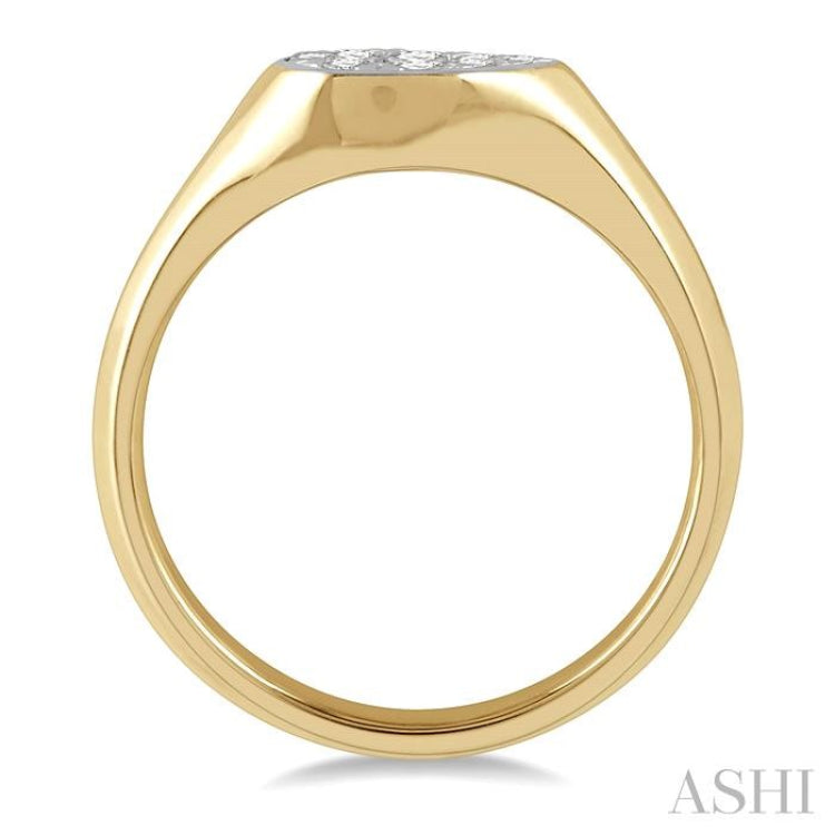 1/4 Ctw Pear Shape Lovebright Diamond Ring in 14K Yellow and White Gold 1/4 Ctw Pear Shape Lovebright Diamond Ring in 14K Yellow and White Gold