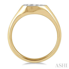 1/4 Ctw Pear Shape Lovebright Diamond Ring in 14K Yellow and White Gold 1/4 Ctw Pear Shape Lovebright Diamond Ring in 14K Yellow and White Gold