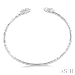 5/8 ctw Oval Shape Lovebright Open Cuff Diamond Bangle in 14K White Gold 5/8 ctw Oval Shape Lovebright Open Cuff Diamond Bangle in 14K White Gold