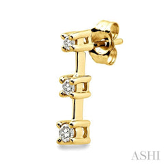 1/4 ctw Round Cut Diamond Earrings in 14K Yellow Gold 1/4 ctw Round Cut Diamond Earrings in 14K Yellow Gold