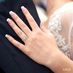 1/2 Ctw Diamond Wedding Set With 3/8 Ctw Princess Cut Engagement Ring in Yellow and White Gold and 1/10 Ctw Wedding Band in 14K Yellow Gold 1/2 Ctw Diamond Wedding Set With 3/8 Ctw Princess Cut Engagement Ring in Yellow and White Gold and 1/10 Ctw Wedding Band in 14K Yellow Gold