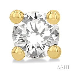 1/10 Ctw Round Cut Diamond Stud Earring in 14K Yellow Gold 1/10 Ctw Round Cut Diamond Stud Earring in 14K Yellow Gold