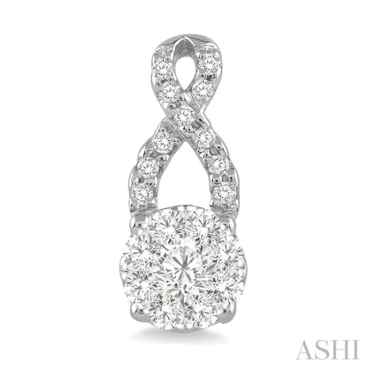 1/2 Ctw Lovebright Round Cut Diamond Earrings in 14K White Gold 1/2 Ctw Lovebright Round Cut Diamond Earrings in 14K White Gold