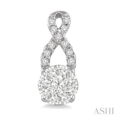 1/2 Ctw Lovebright Round Cut Diamond Earrings in 14K White Gold 1/2 Ctw Lovebright Round Cut Diamond Earrings in 14K White Gold