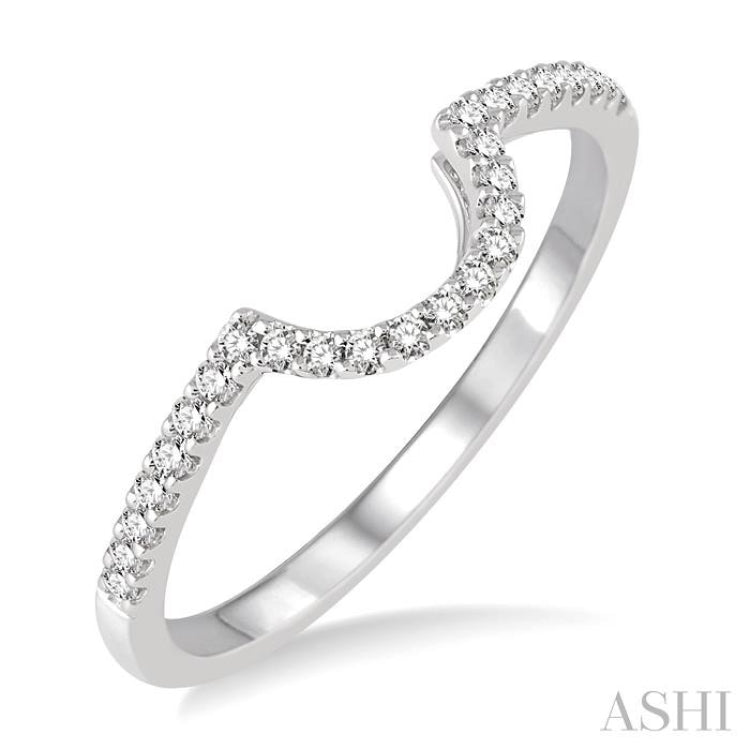 1/5 Ctw Round Cut Diamond Wedding Band in 14K White Gold 1/5 Ctw Round Cut Diamond Wedding Band in 14K White Gold