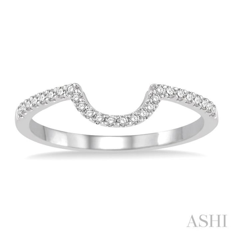 1/5 Ctw Round Cut Diamond Wedding Band in 14K White Gold 1/5 Ctw Round Cut Diamond Wedding Band in 14K White Gold