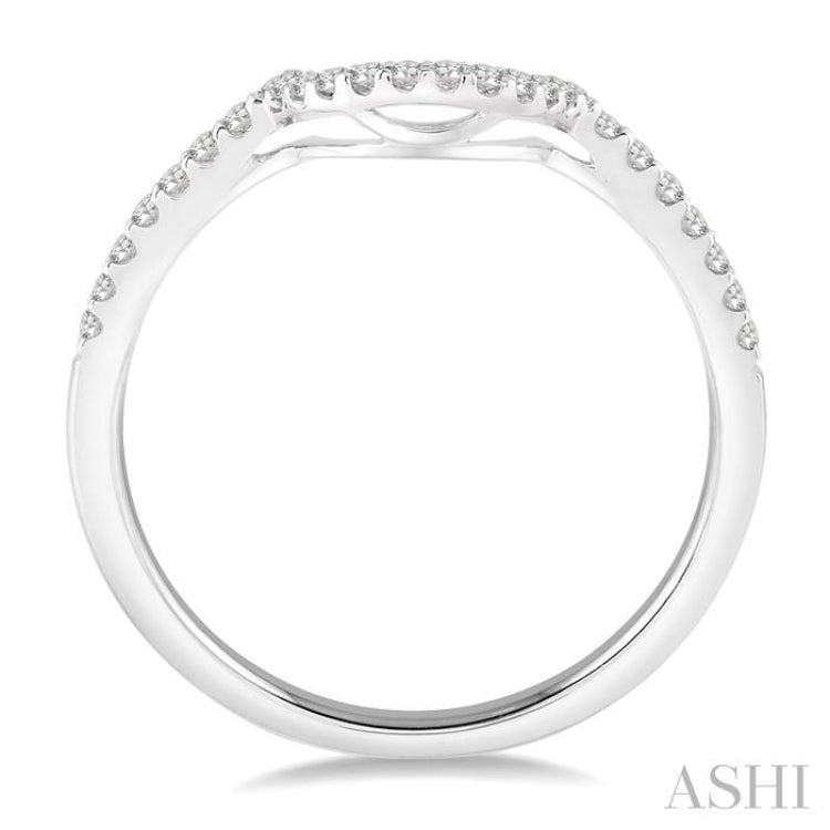 1/5 Ctw Round Cut Diamond Wedding Band in 14K White Gold 1/5 Ctw Round Cut Diamond Wedding Band in 14K White Gold