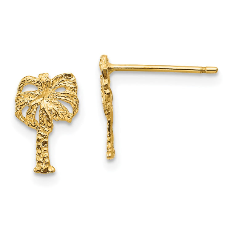 14k Palm Tree Post Earrings 14k Palm Tree Post Earrings