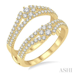 7/8 Ctw Round Diamond Insert Ring in 14K Yellow Gold 7/8 Ctw Round Diamond Insert Ring in 14K Yellow Gold