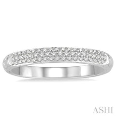 1/5 Ctw Round Cut Diamond Wedding Band in 14K White Gold 1/5 Ctw Round Cut Diamond Wedding Band in 14K White Gold