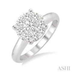 3/4 Ctw Lovebright Round Cut Diamond Ring in 14K White Gold 3/4 Ctw Lovebright Round Cut Diamond Ring in 14K White Gold