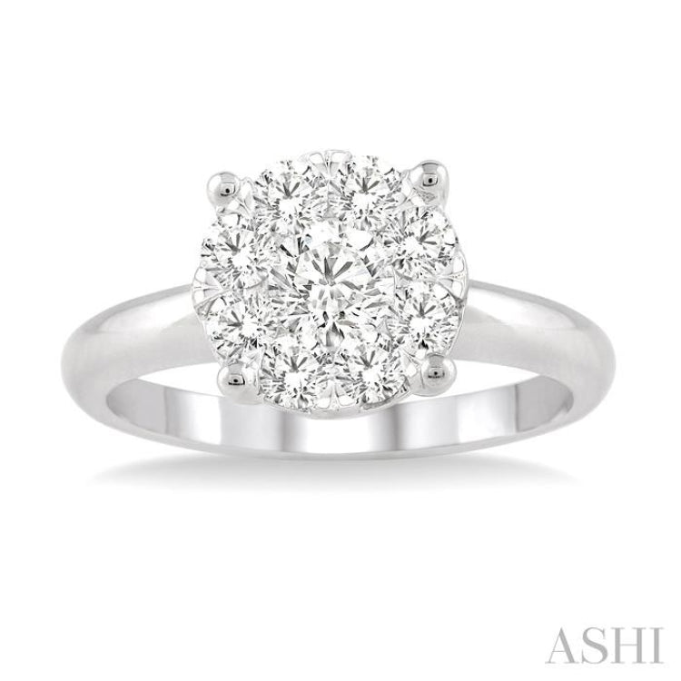 3/4 Ctw Lovebright Round Cut Diamond Ring in 14K White Gold 3/4 Ctw Lovebright Round Cut Diamond Ring in 14K White Gold