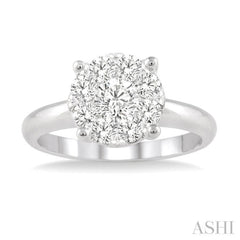 3/4 Ctw Lovebright Round Cut Diamond Ring in 14K White Gold 3/4 Ctw Lovebright Round Cut Diamond Ring in 14K White Gold