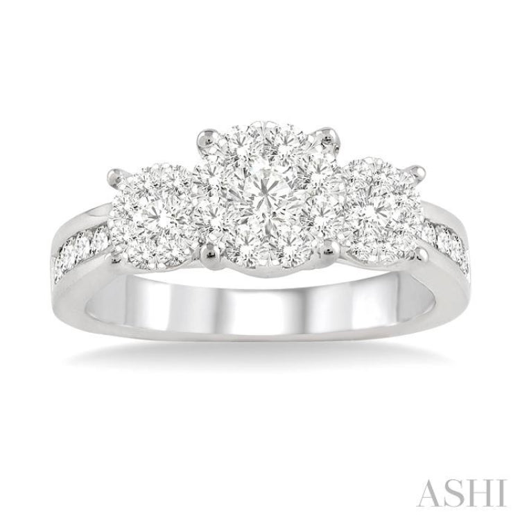 3/4 Ctw Lovebright Round Cut Diamond Ring in 14K White Gold 3/4 Ctw Lovebright Round Cut Diamond Ring in 14K White Gold