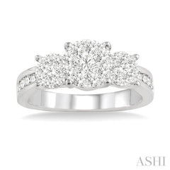 3/4 Ctw Lovebright Round Cut Diamond Ring in 14K White Gold 3/4 Ctw Lovebright Round Cut Diamond Ring in 14K White Gold