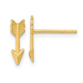 14k Polished Arrow Post Earrings