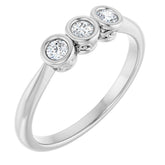 10K White Gold 1/5 CTW Natural Diamond Anniversary Band