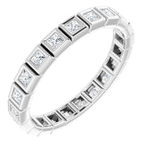 10K White Gold 3/8 CTW Lab-Grown Diamond Eternity Band Size 5.25