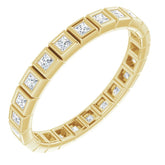10K Yellow Gold 1/2 CTW Lab-Grown Diamond Eternity Band Size 7.5