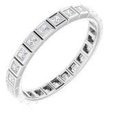10K White Gold 1/2 CTW Lab-Grown Diamond Eternity Band Size 7.75
