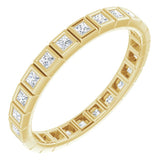 10K Yellow Gold 1/2 CTW Lab-Grown Diamond Eternity Band Size 7.75