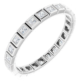 10K White Gold 1/2 CTW Lab-Grown Diamond Eternity Band Size 8.5