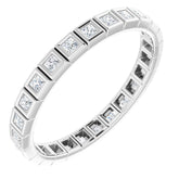 10K White Gold 1/2 CTW Lab-Grown Diamond Eternity Band Size 8.75