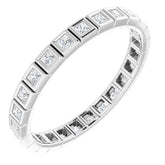 10K White Gold 1/2 CTW Lab-Grown Diamond Eternity Band Size 9