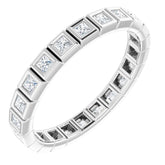 10K White Gold 1/2 CTW Lab-Grown Diamond Eternity Band Size 6