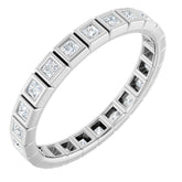 10K White Gold 1/2 CTW Lab-Grown Diamond Eternity Band Size 7