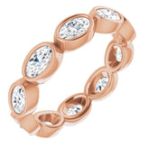 10K Rose Gold 1 9/10 CTW Lab-Grown Diamond Eternity Band Size 7.75