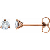 14K Rose Gold 3/4 CTW Lab-Grown Diamond Stud Earrings