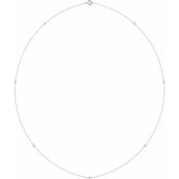 14K White Gold 1/4 CTW Lab-Grown Diamond 7-Station 24" Necklace