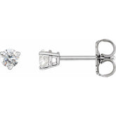 14K White Gold 1/4 CTW Natural Diamond Earrings