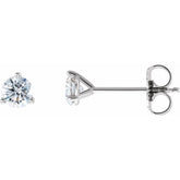 14K White Gold 1/4 CT Lab-Grown Diamond Stud Earring