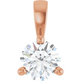 14K Rose Gold 1/4 CTW Natural Diamond Pendant