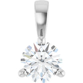 Platinum 1/4 CTW Natural Diamond Pendant
