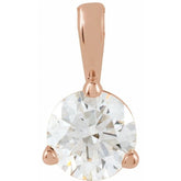 14K Rose Gold 1/3 CTW Natural Diamond Pendant
