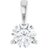 Platinum 1/2 CTW Natural Diamond Pendant