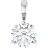 Platinum 1 CTW Natural Diamond Pendant