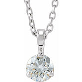 Platinum 1/4 CTW Natural Diamond 18" Necklace