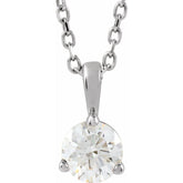 Platinum 1/3 CTW Natural Diamond 18" Necklace