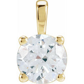 14K Yellow Gold 2 CT Natural Diamond Pendant