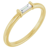 14K Yellow Gold 1/6 CTW Natural Diamond Stackable Ring