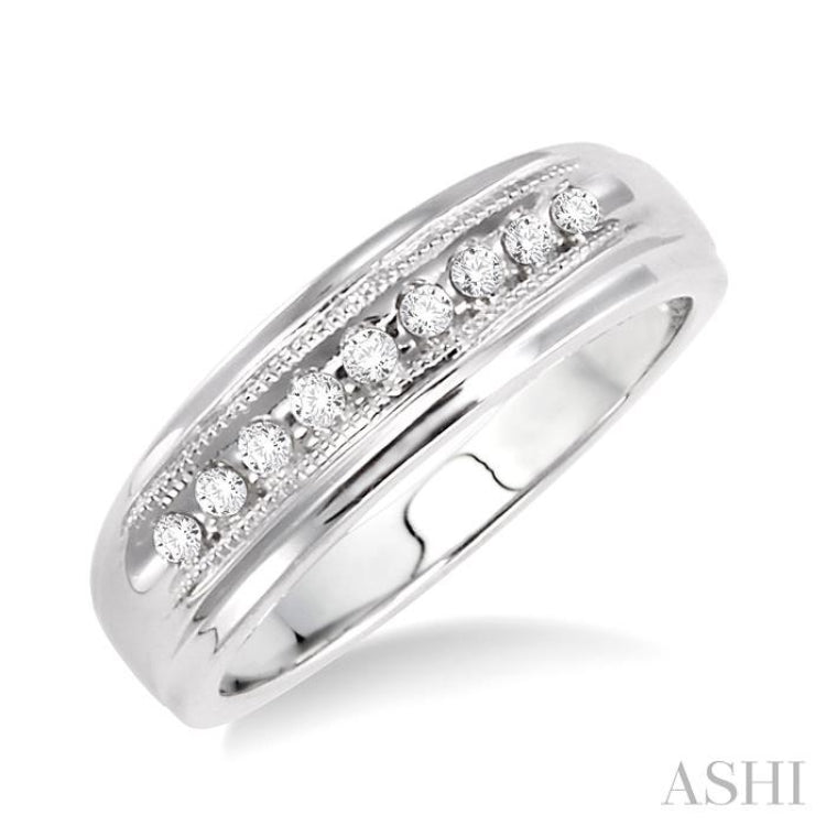 1/8 Ctw Round Cut Diamond Women's Ring in 10K White Gold 1/8 Ctw Round Cut Diamond Women's Ring in 10K White Gold