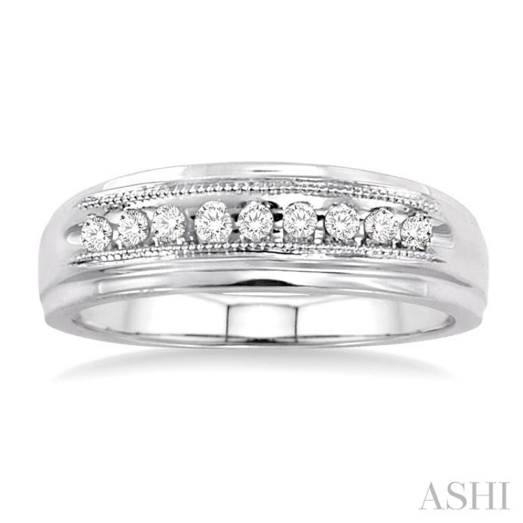 1/8 Ctw Round Cut Diamond Women's Ring in 10K White Gold 1/8 Ctw Round Cut Diamond Women's Ring in 10K White Gold