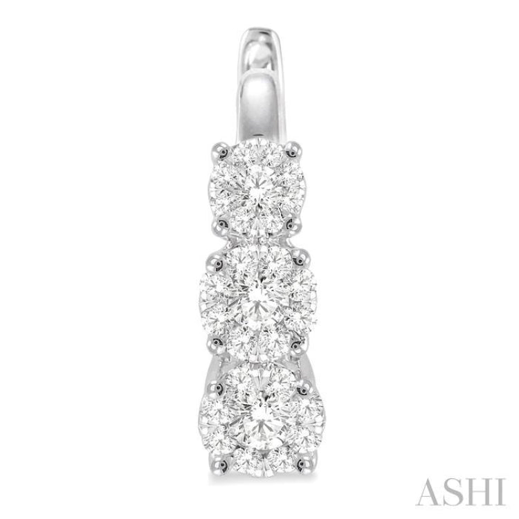 3/4 ctw Diamond Lovebright Earrings in 14K White Gold 3/4 ctw Diamond Lovebright Earrings in 14K White Gold