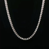 Sterling Silver Diamond Tennis Necklace (Lab Grown)